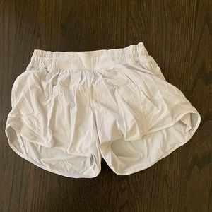 White lululemon shorts